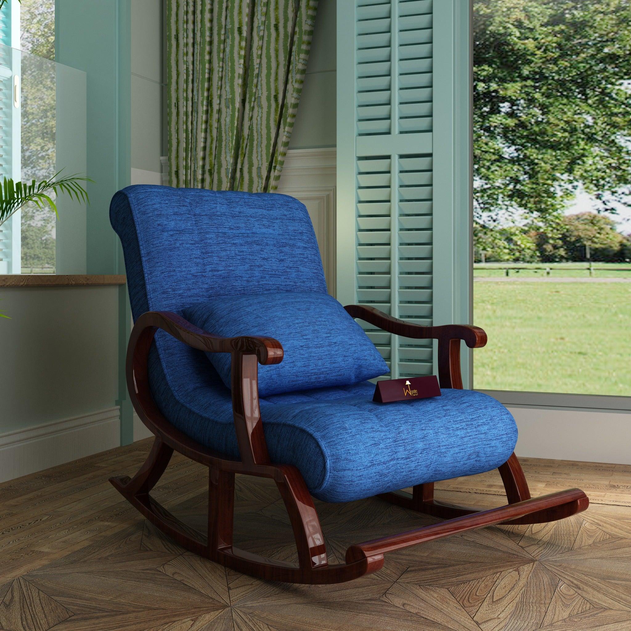 Recliner Rocking Chair In Premium - WoodenTwist