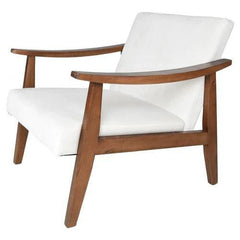 Modern Fletcher Wide Armchair In Teak Wood (Honey Finish) - WoodenTwist