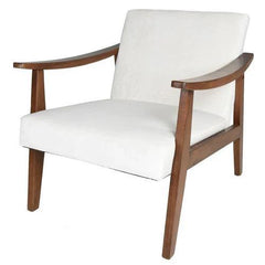 Modern Fletcher Wide Armchair In Teak Wood (Honey Finish) - WoodenTwist