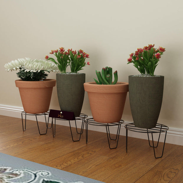 V Type Plant Stand Flower Pot Stand - WoodenTwist