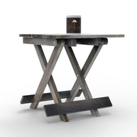 Wooden Twist Handmade Design Folding Mango Wood End Table For Living Room - WoodenTwist