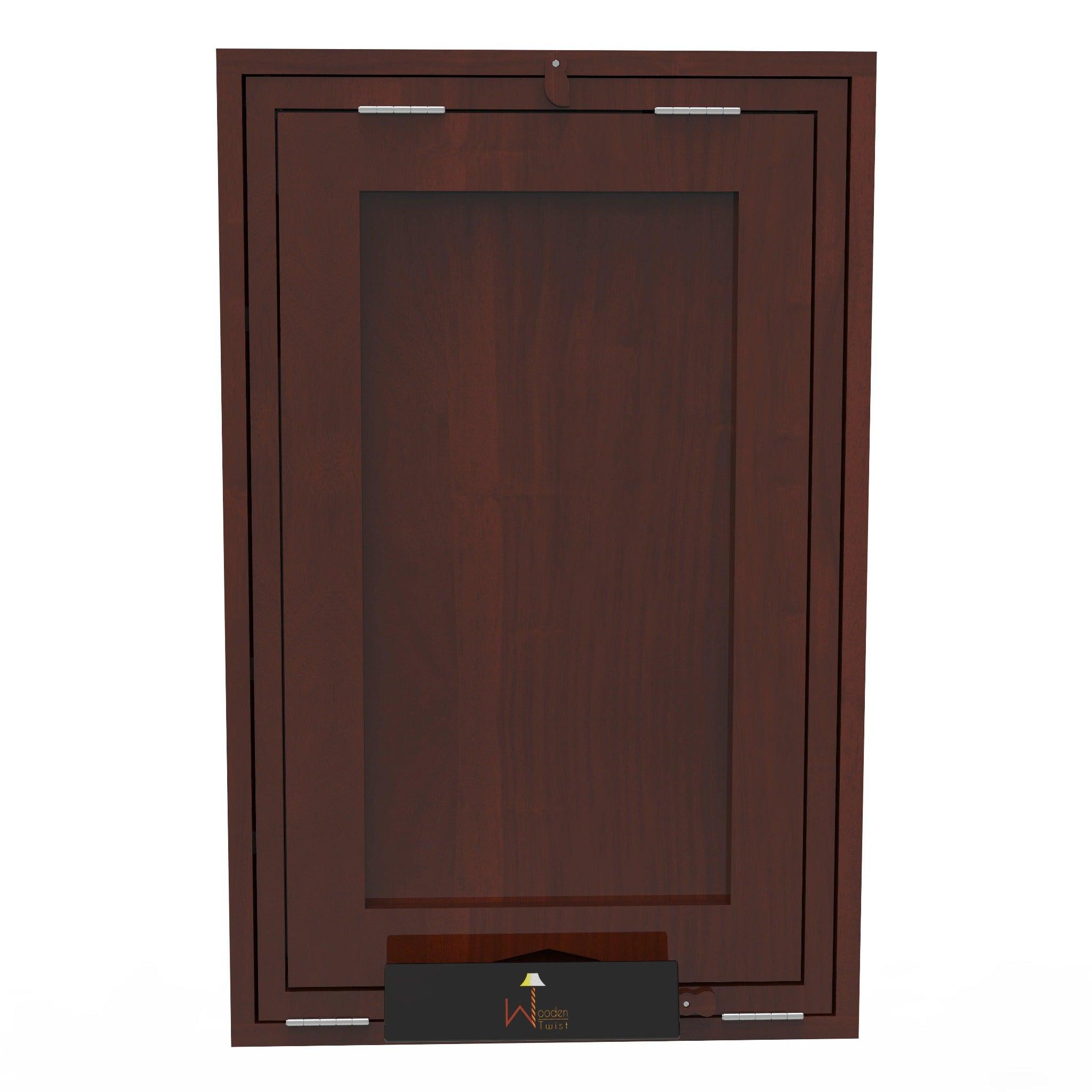 Teak Wood Foldable Wall Mounted Study Table (Finish Honey) - Detail View 5