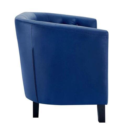 Square Arm Loveseat 2 Seater Sofa with Reversible Cushion - WoodenTwist