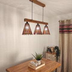 Funnel Brown 3 Series Hanging Lamp - WoodenTwist