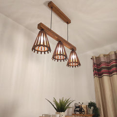 Funnel Brown 3 Series Hanging Lamp - WoodenTwist