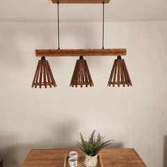 Funnel Brown 3 Series Hanging Lamp - WoodenTwist