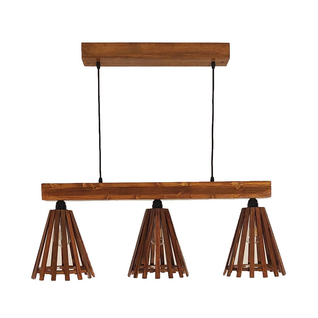 Funnel Brown 3 Series Hanging Lamp - WoodenTwist