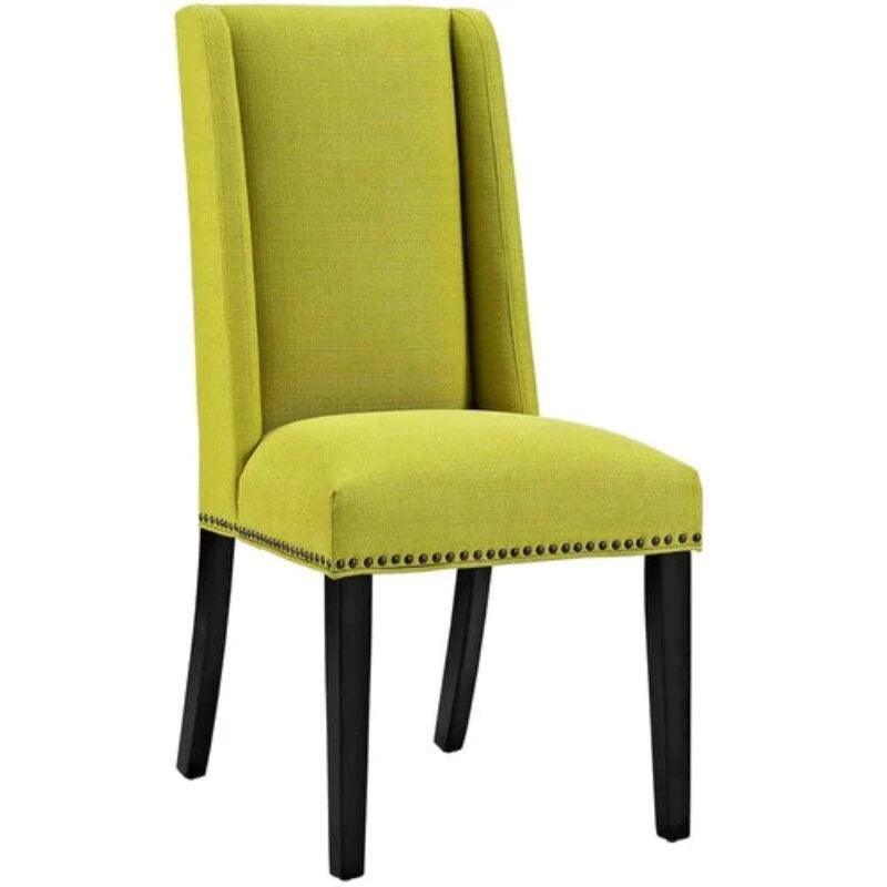 Wooden Backrest Comfort Cushioned Dinning Chair (Walnut Finish) - WoodenTwist
