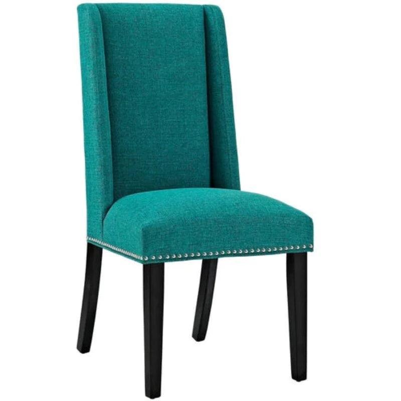 Wooden Backrest Comfort Cushioned Dinning Chair (Walnut Finish) - WoodenTwist