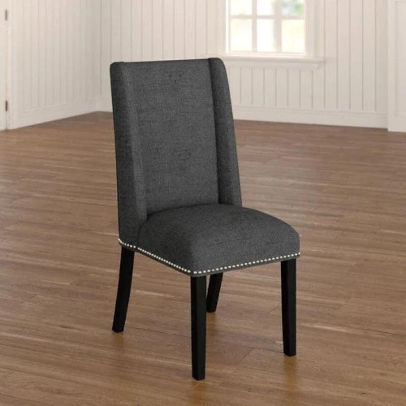Wooden Backrest Comfort Cushioned Dinning Chair (Walnut Finish) - WoodenTwist