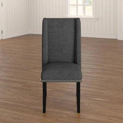 Wooden Backrest Comfort Cushioned Dinning Chair (Walnut Finish) - WoodenTwist