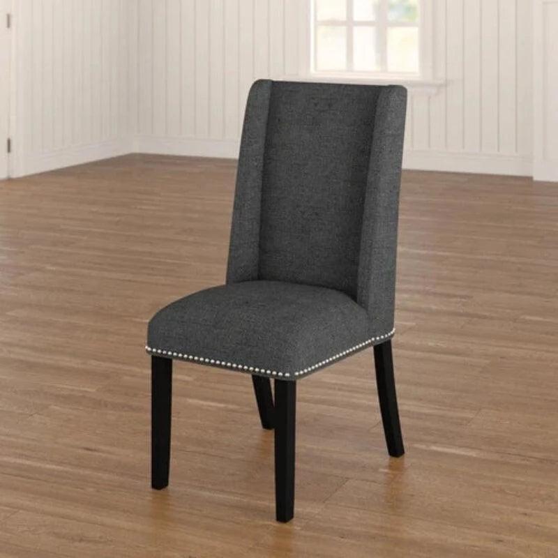 Wooden Backrest Comfort Cushioned Dinning Chair (Walnut Finish) - WoodenTwist