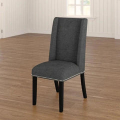Wooden Backrest Comfort Cushioned Dinning Chair (Walnut Finish) - WoodenTwist