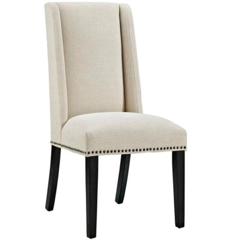 Wooden Backrest Comfort Cushioned Dinning Chair (Walnut Finish) - WoodenTwist