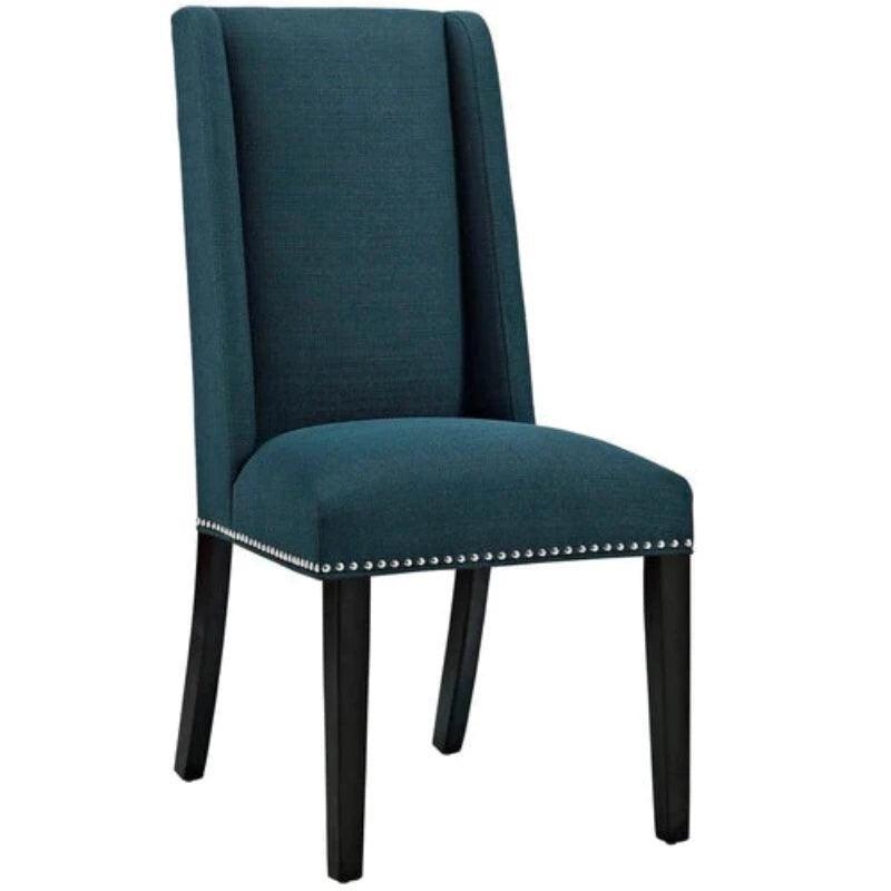 Wooden Backrest Comfort Cushioned Dinning Chair (Walnut Finish) - WoodenTwist