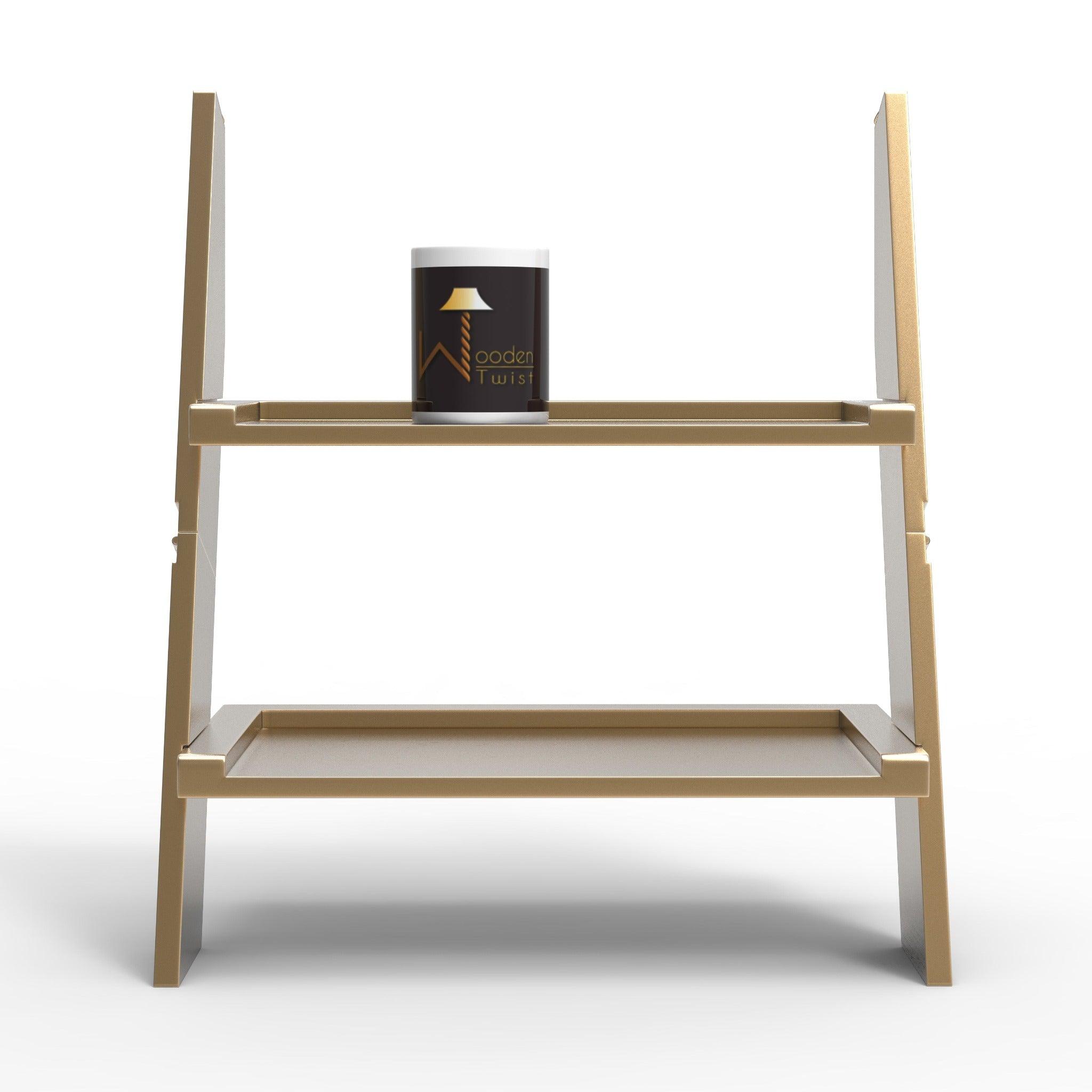 Leaning Bookcase Ladder and Room Organizer - WoodenTwist