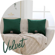 Fabrahome Cushion Cover for Couch, Sofa Bedroom And Home Decor (Green, Set of 2) - WoodenTwist