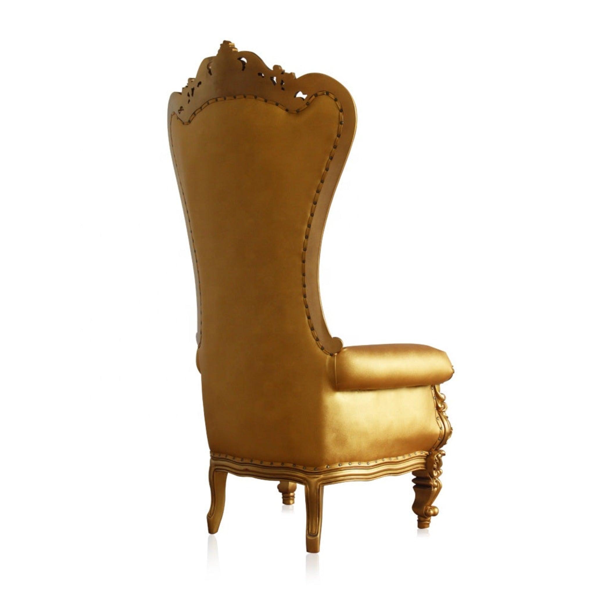 Style High Back Banquet Party Restaurant Luxury Royal Dining Golden Throne Wedding Chair - WoodenTwist