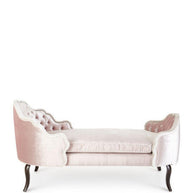 Wooden Twist Dippa Tufted Modern Chaise Lounge ( Pink ) - WoodenTwist