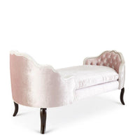 Wooden Twist Dippa Tufted Modern Chaise Lounge ( Pink ) - WoodenTwist