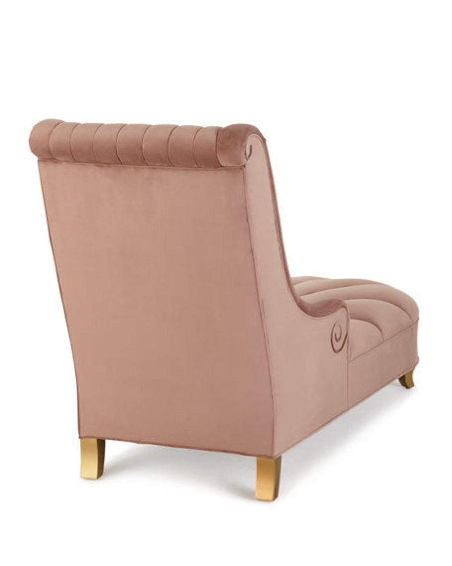 Blush Velvet, Gold-Finished Legs