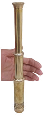 Brass Telescope with Solid Wood Box Handmade Brass Telescope with Lens Cover - WoodenTwist