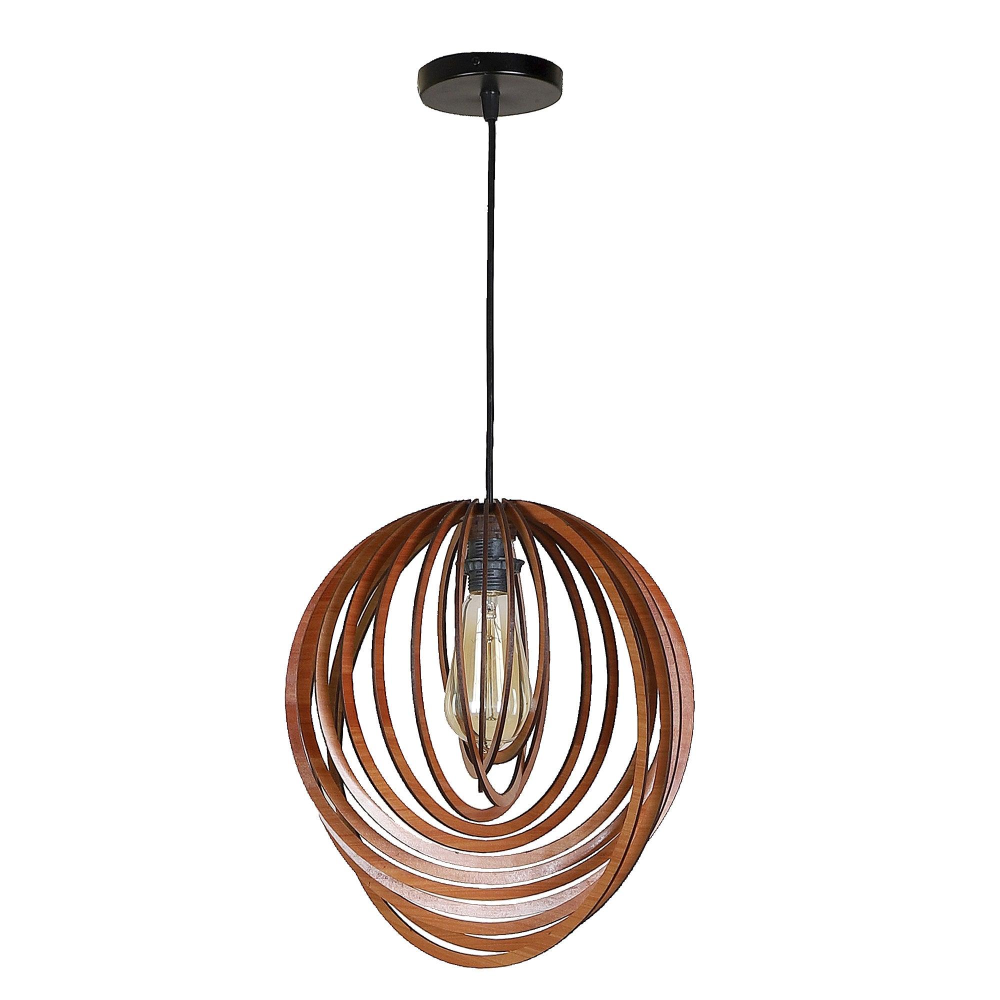 Stylish & Classy Brown Mdf Hanging Lights - WoodenTwist