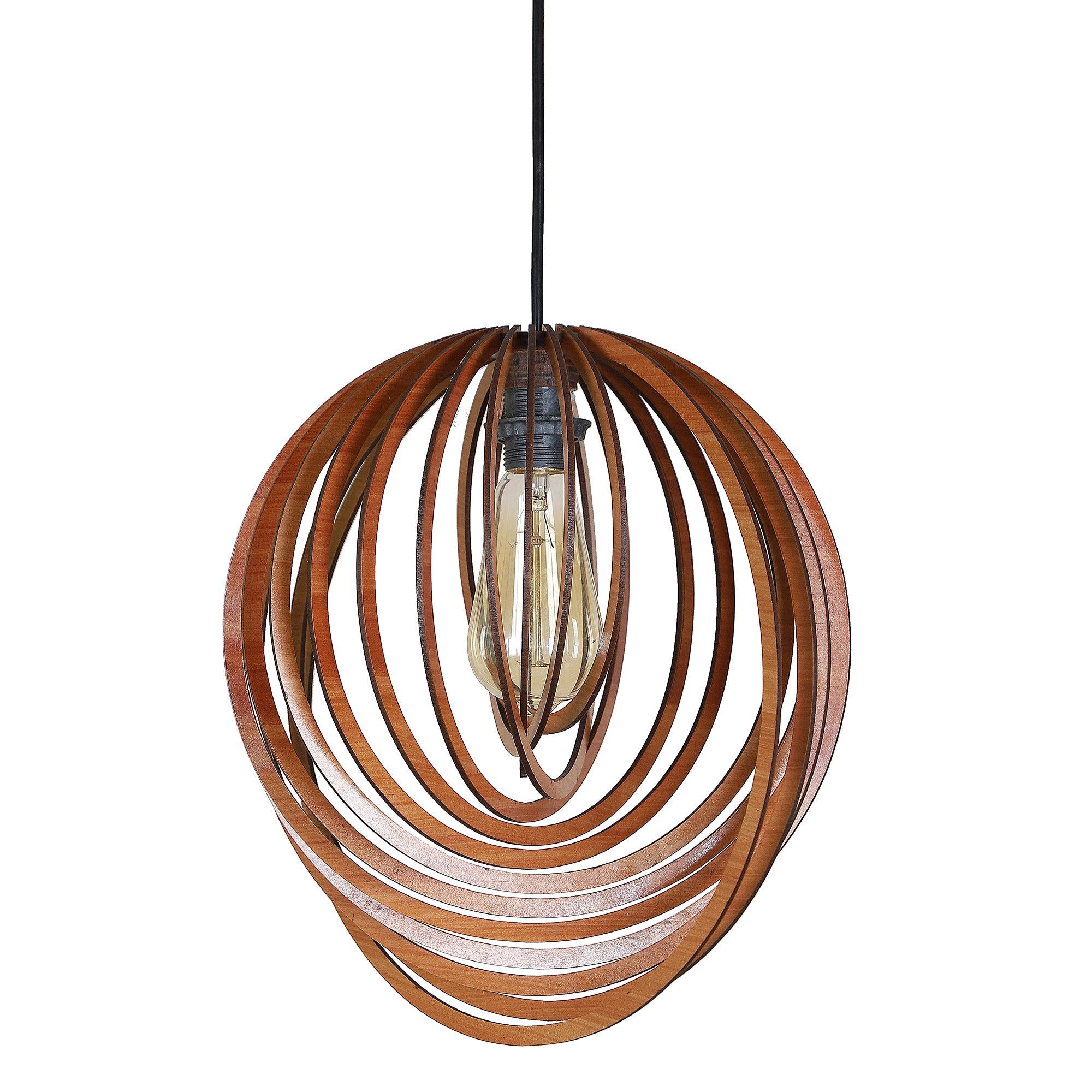 Stylish & Classy Brown Mdf Hanging Lights - WoodenTwist