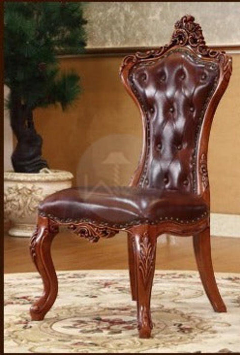 Royal Dinning Chair With Double Carved (Teak Wood) - WoodenTwist