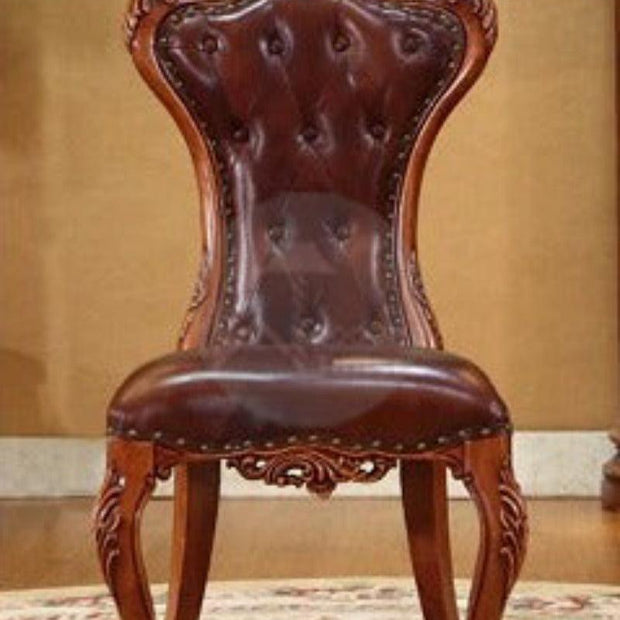 Royal Dinning Chair With Double Carved (Teak Wood) - WoodenTwist