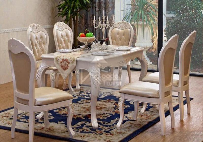Buy Royal Teak Wood Seater Dining Table Set Online at woodentwist —  WoodenTwist