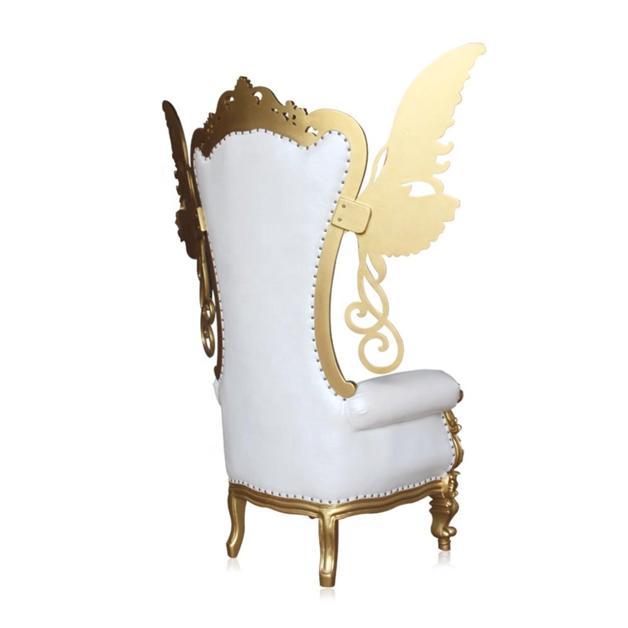 Luxurious High Back Throne Chair with Special WIngs - WoodenTwist