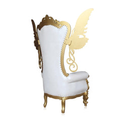 Luxurious High Back Throne Chair with Special WIngs - WoodenTwist