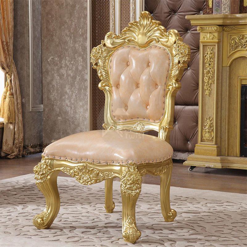 Antique Golden Finish on Teak Wood
