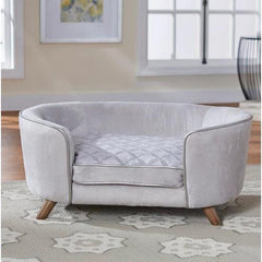 Wooden Handmade Modern Design Heise Dog Sofa (Grey) - WoodenTwist