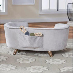 Wooden Handmade Modern Design Heise Dog Sofa (Grey) - WoodenTwist