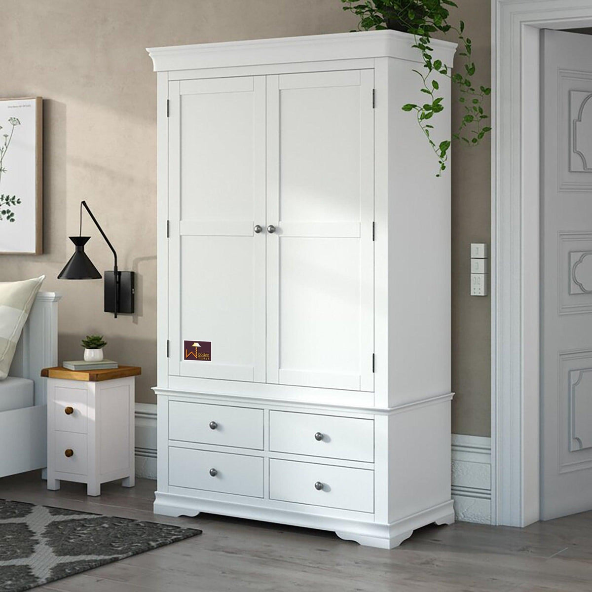Handicraft Wooden 2 Door Wardrobe