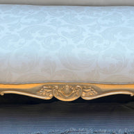 Hand Carved Teak Wood 5 Seater Sofa Set (Antique Golden Finish) - WoodenTwist