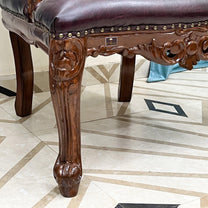 Luxurious Hand Carved High Back Throne Chair - WoodenTwist