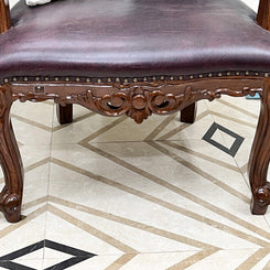Luxurious Hand Carved High Back Throne Chair - WoodenTwist