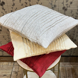 Fabrahome Abstract Square Jute Cushion Cover Set of 3 ( Multicolor ) - WoodenTwist