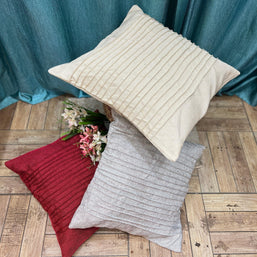 Fabrahome Abstract Square Jute Cushion Cover Set of 3 ( Multicolor ) - WoodenTwist