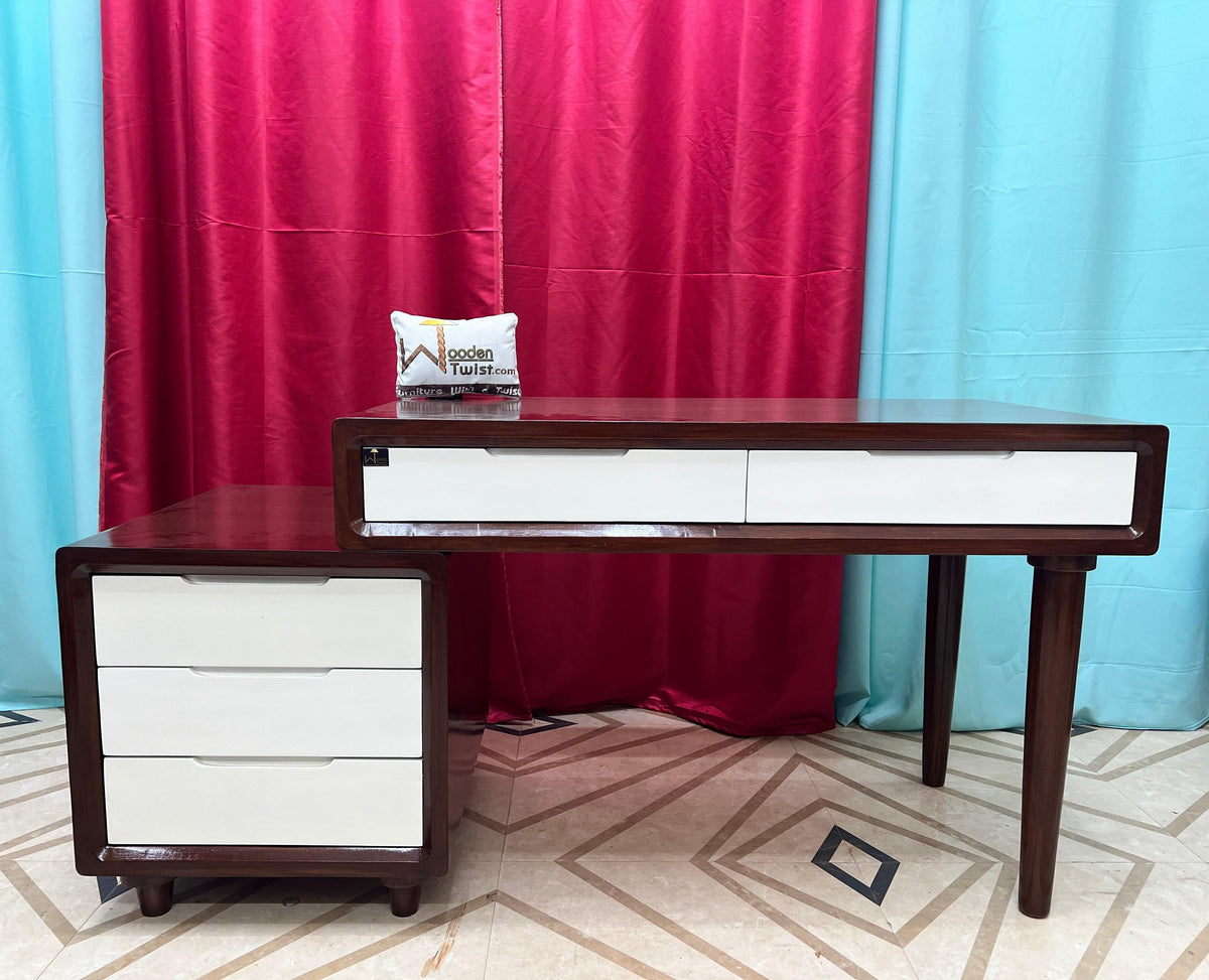 Mesa Study Table with 5 Drawers