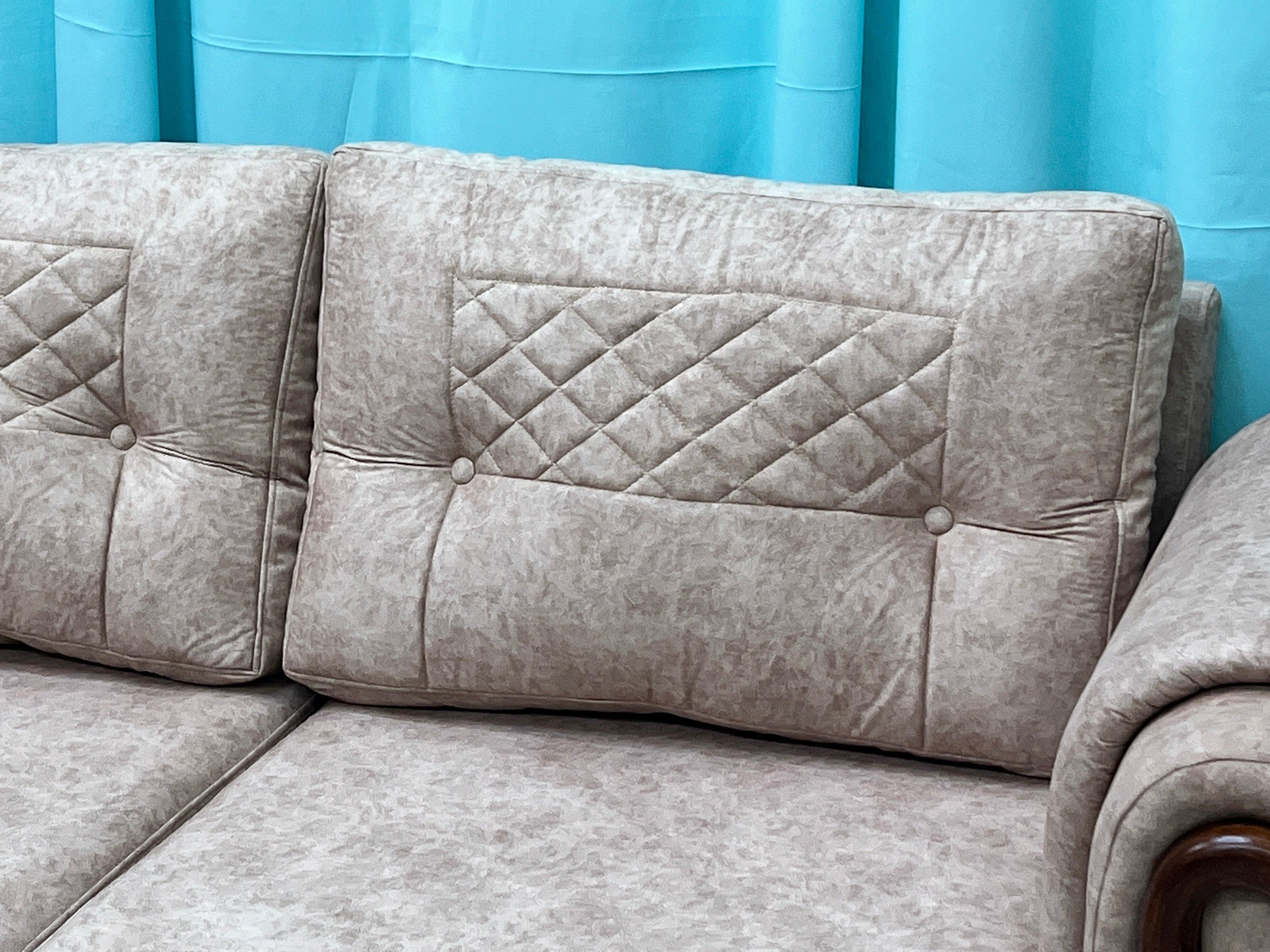 Wooden Cozy Design 3 Seater Sofa Comfort for Backrest (BROWN) - WoodenTwist