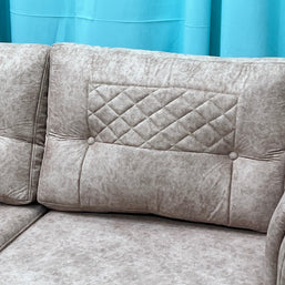Wooden Cozy Design 3 Seater Sofa Comfort for Backrest (BROWN) - WoodenTwist