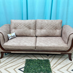 Wooden Cozy Design 3 Seater Sofa Comfort for Backrest (BROWN) - WoodenTwist