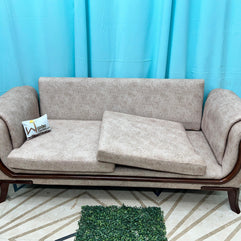 Wooden Cozy Design 3 Seater Sofa Comfort for Backrest (BROWN) - WoodenTwist