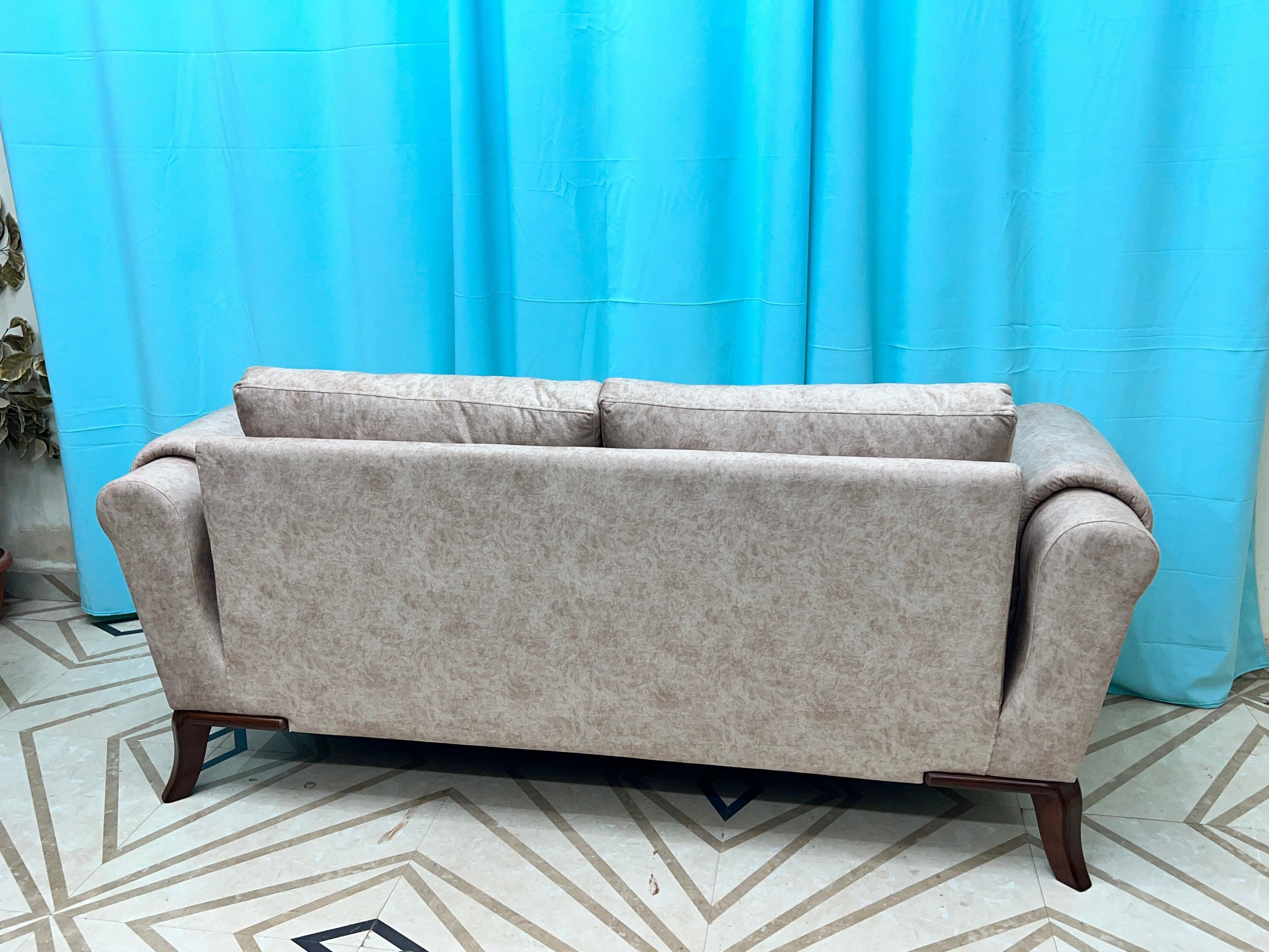 Wooden Cozy Design 3 Seater Sofa Comfort for Backrest (BROWN) - WoodenTwist