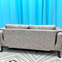 Wooden Cozy Design 3 Seater Sofa Comfort for Backrest (BROWN) - WoodenTwist