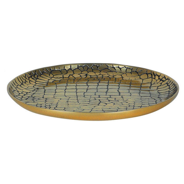 Circular tray in Croc Pattern - WoodenTwist